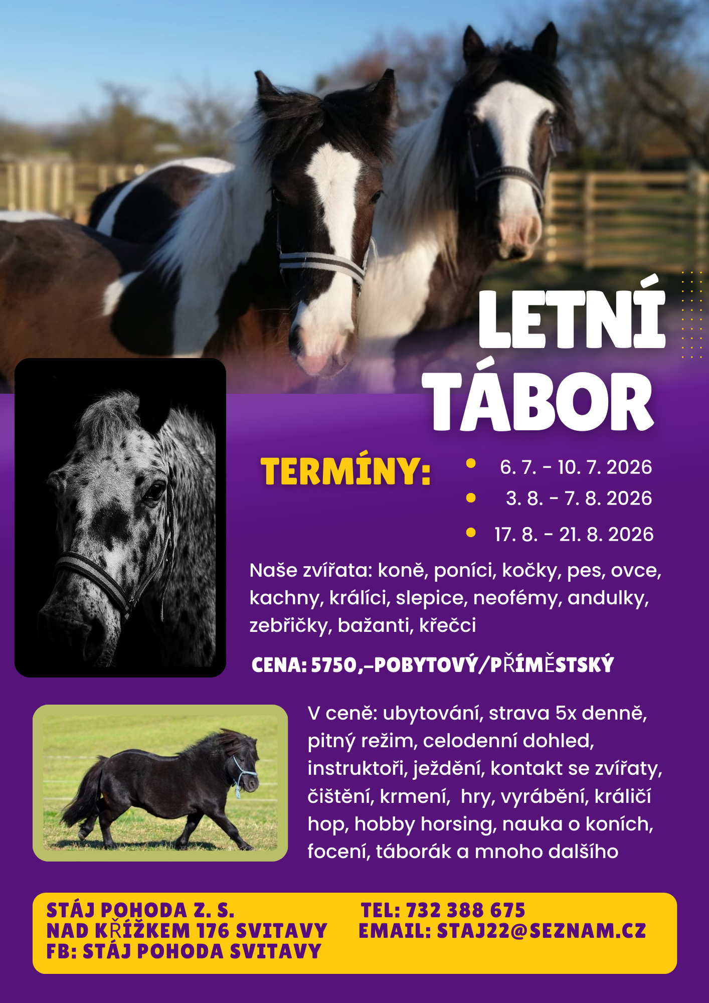 letní tábor nové termíny